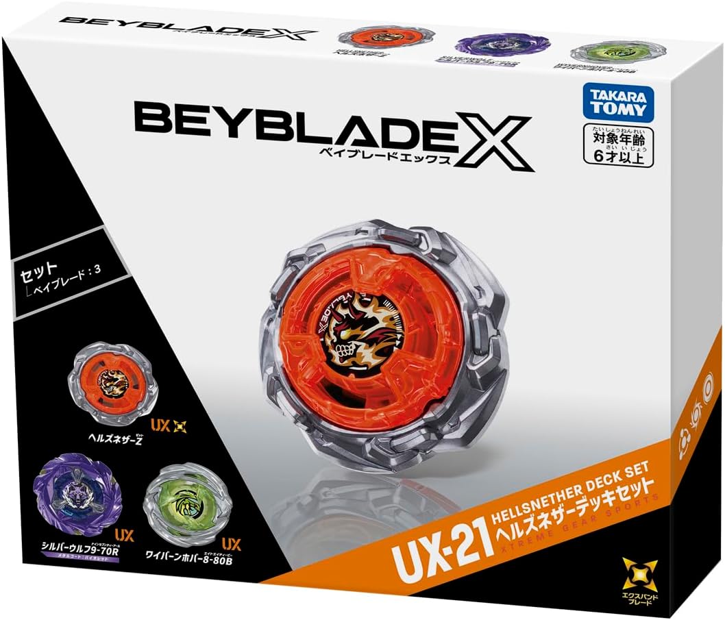 URBANOO | 預購 TAKARA TOMY BEYBLADE X Beyblade X UX-21 Hells Nether 牌組 UX21
