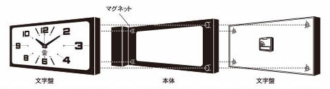 URBANOO | DULTON 雙面鐘 長方形 灰色（灰色）／圖 9