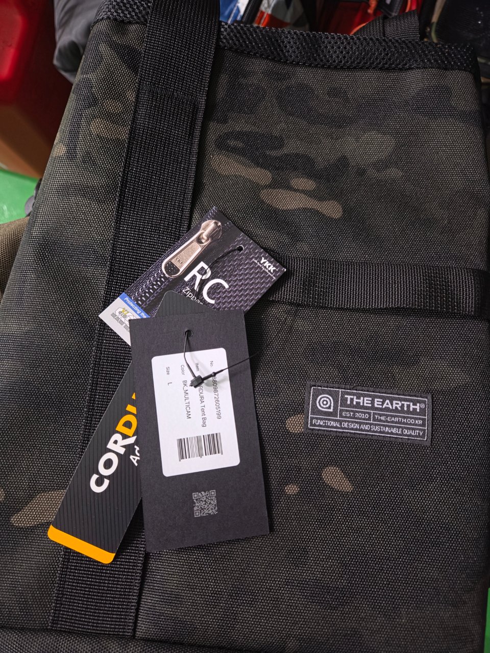 URBANOO | theearth Dials Cordura 帳篷包 CORDURA 帳篷包 BK_MULTICAM 大帳篷大容量包 露營收納包／圖 9