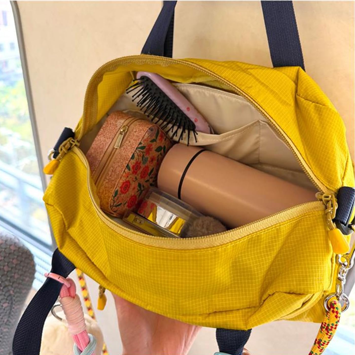 URBANOO | 單肩包 5L 2way 迷你波士頓包男女通用手提包輕量尼龍防水可調節時尚通勤上學戶外健身房／圖 13