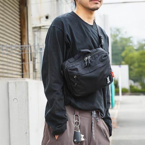 URBANOO | Nanigeni 單肩肩背包 3WAY 身體包防水袋多功能口袋戶外露營男女通用 BA265-BK/BA265-BG／圖 6