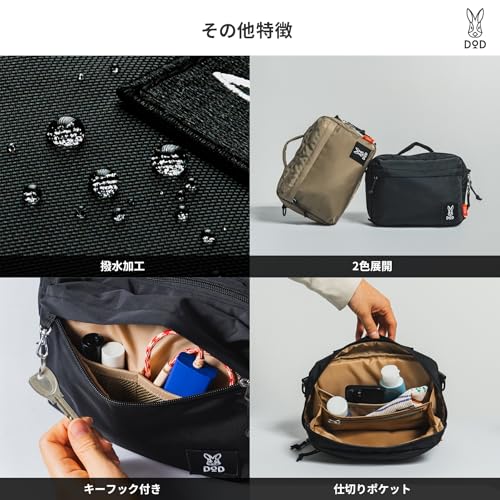 URBANOO | Nanigeni 單肩肩背包 3WAY 身體包防水袋多功能口袋戶外露營男女通用 BA265-BK/BA265-BG／圖 7