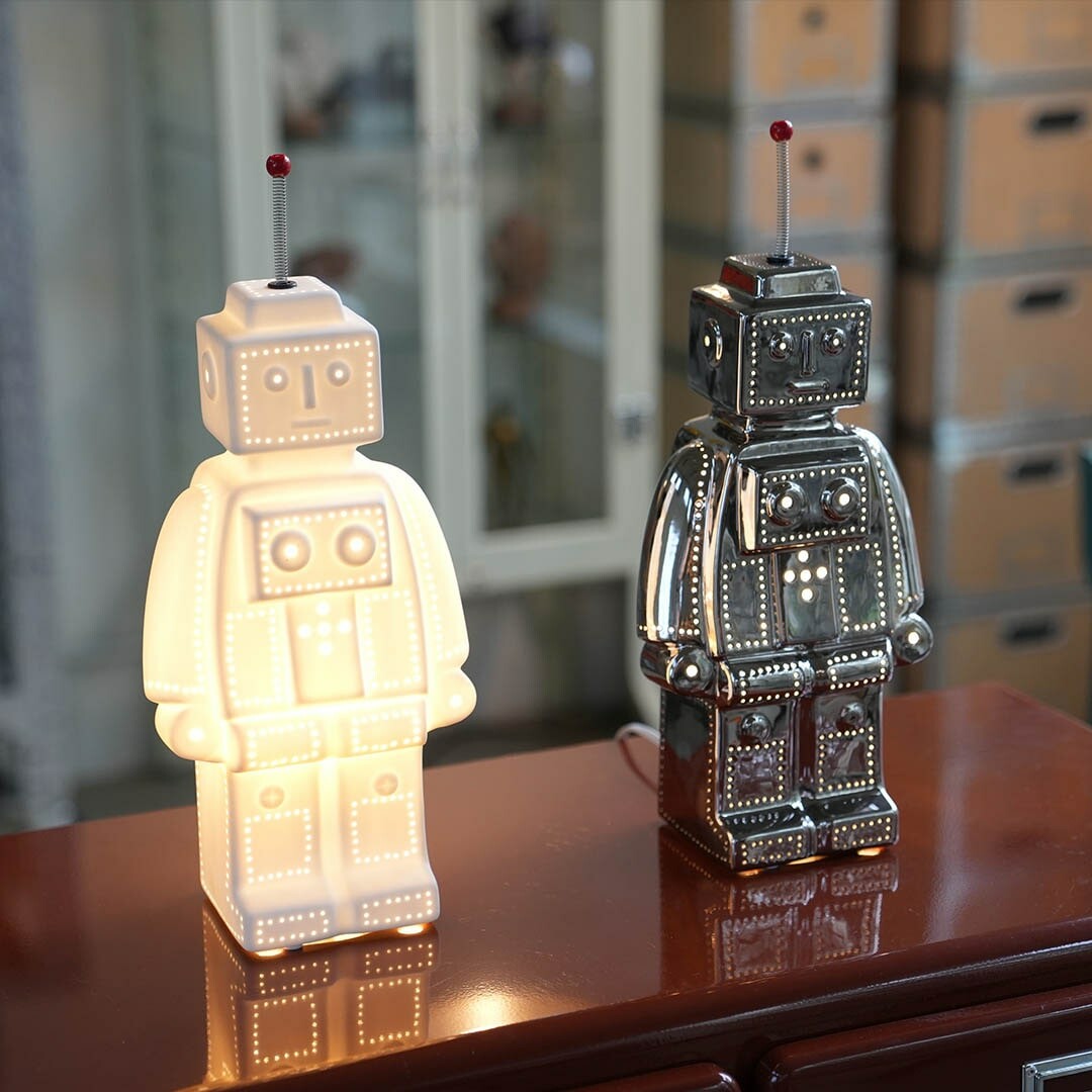 URBANOO | DULTON(道爾頓)陶瓷機器人燈 PORCELAIN ROBOT LIGHT